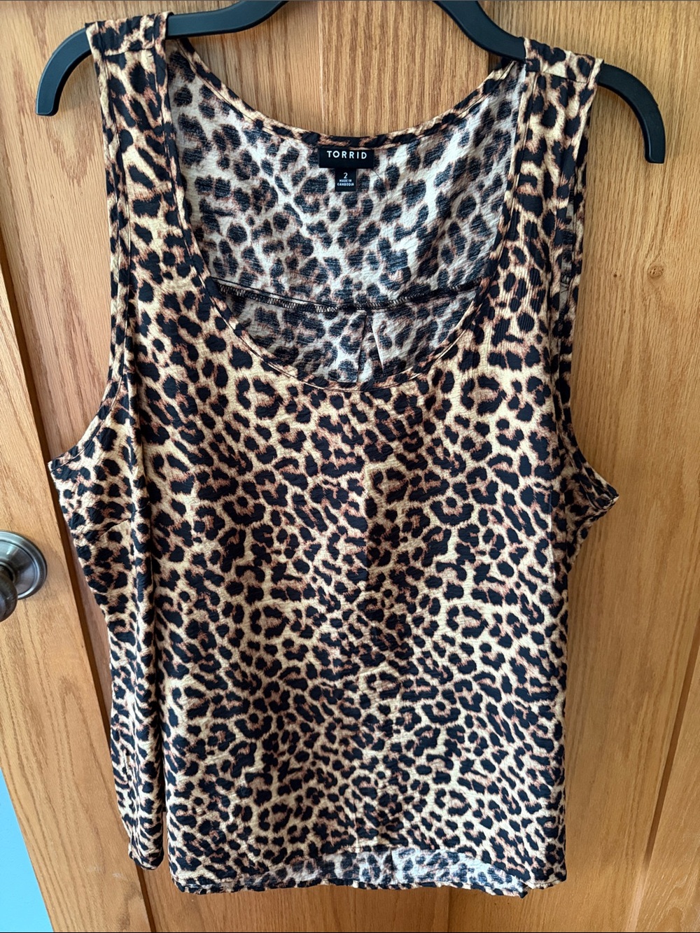 torrid Leopard-Print Tank Top in Brown and Black
